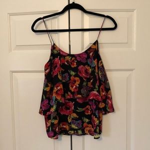 Paper Crane Floral Top